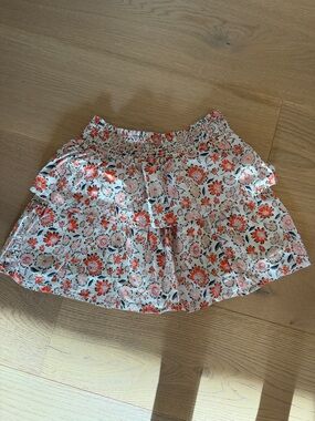 Vineyard Vines White Skirt with Orange Floral Print